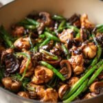 chicken mushroom green beans