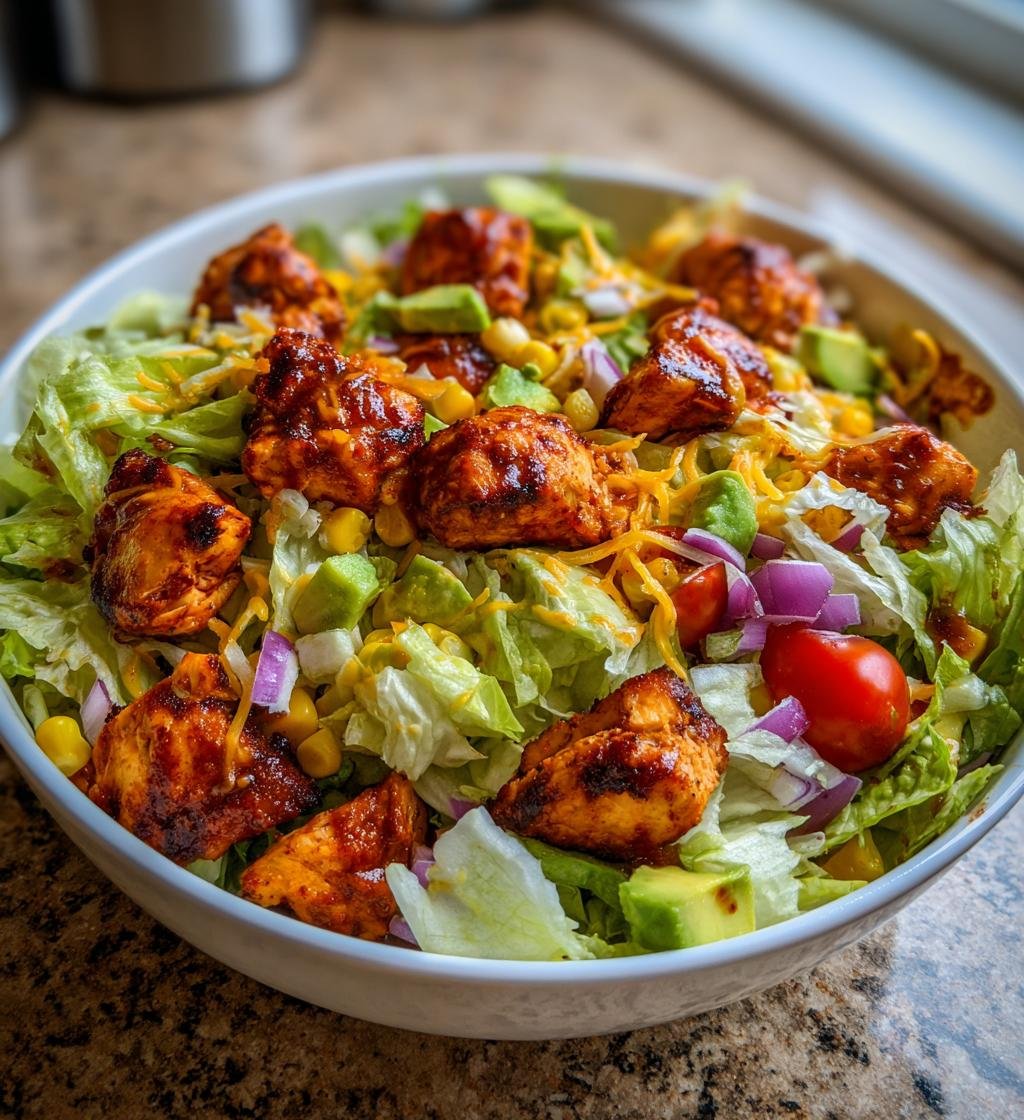 BBQ chicken chopped salad