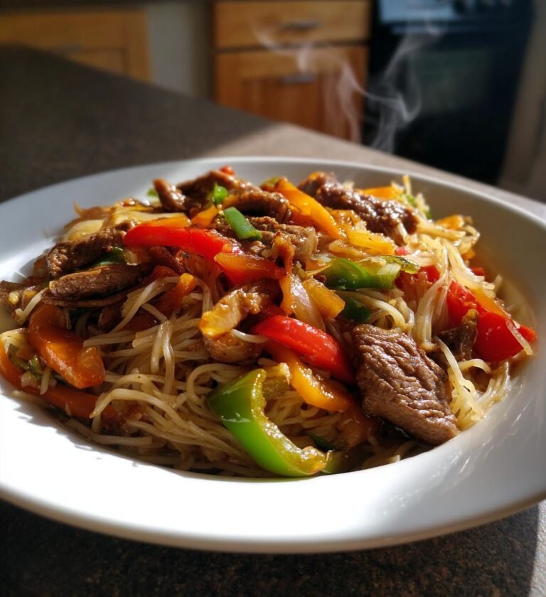 Beef stir-fry noodles