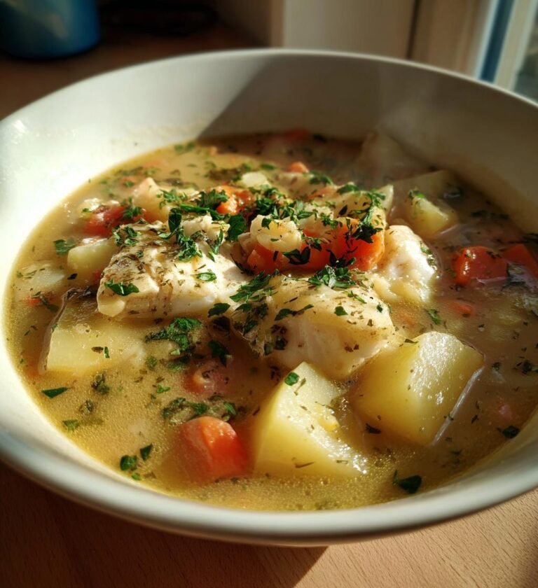 Cod & potato spring chowder