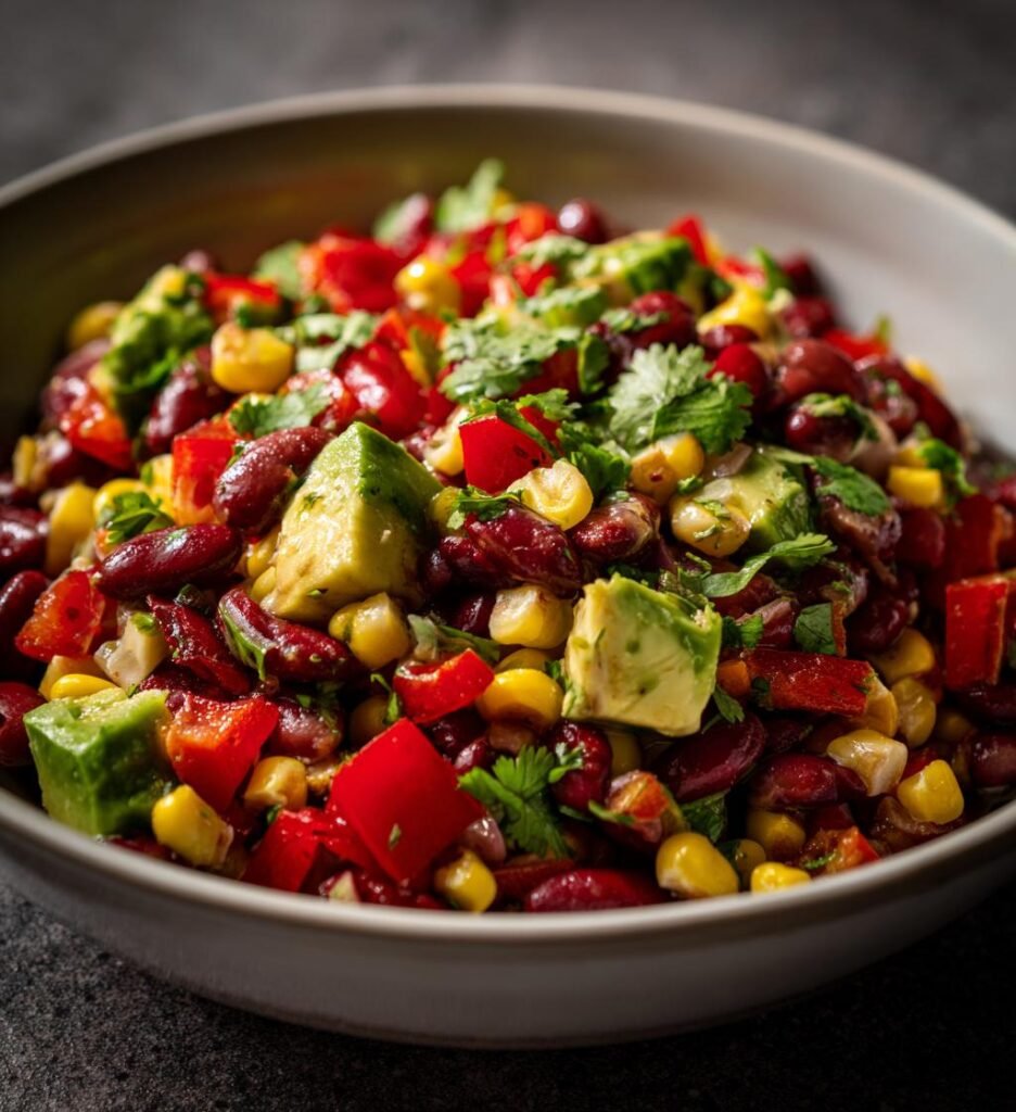Dense bean salad (TikTok viral healthy recipe)