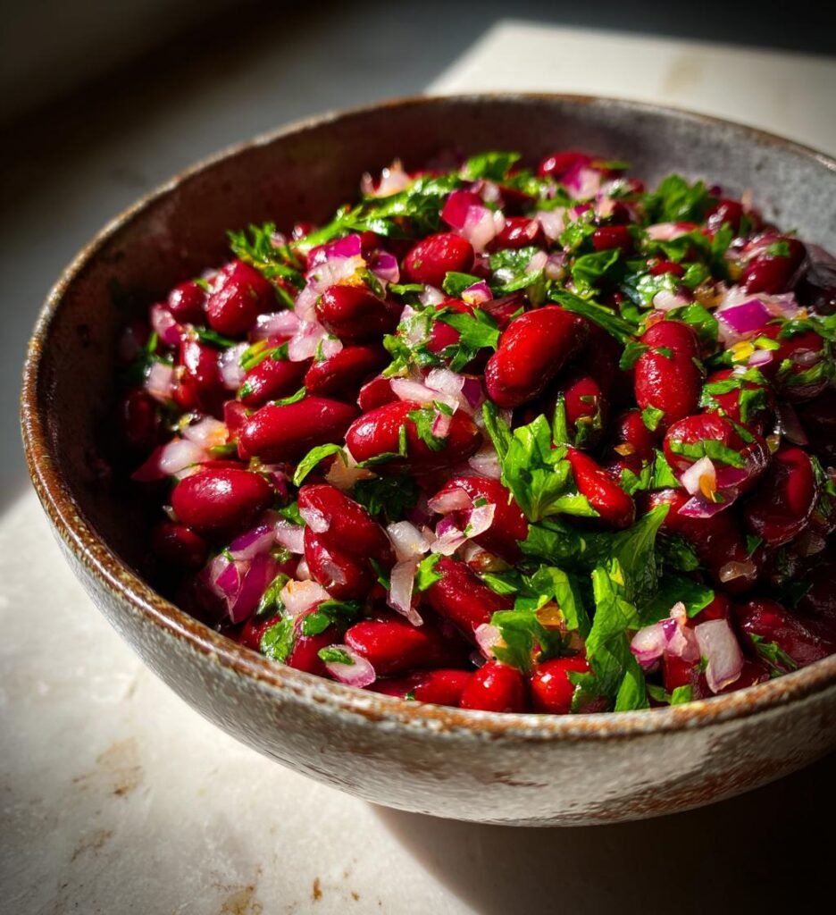 Dense bean salad (viral TikTok recipe)