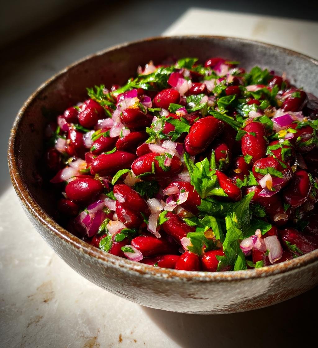 Dense bean salad (viral TikTok recipe)