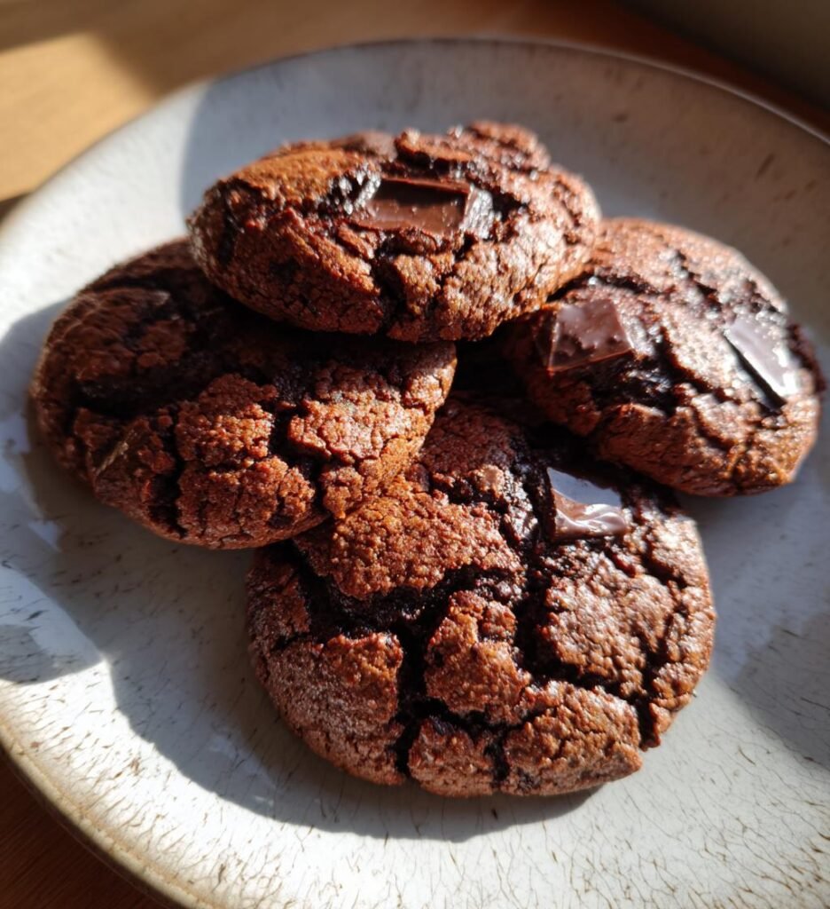 Double chocolate cookies (bakery-style)