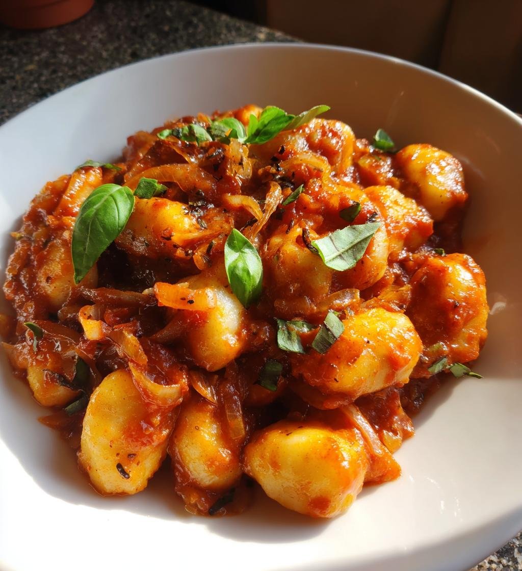 Gnocchi with sauce