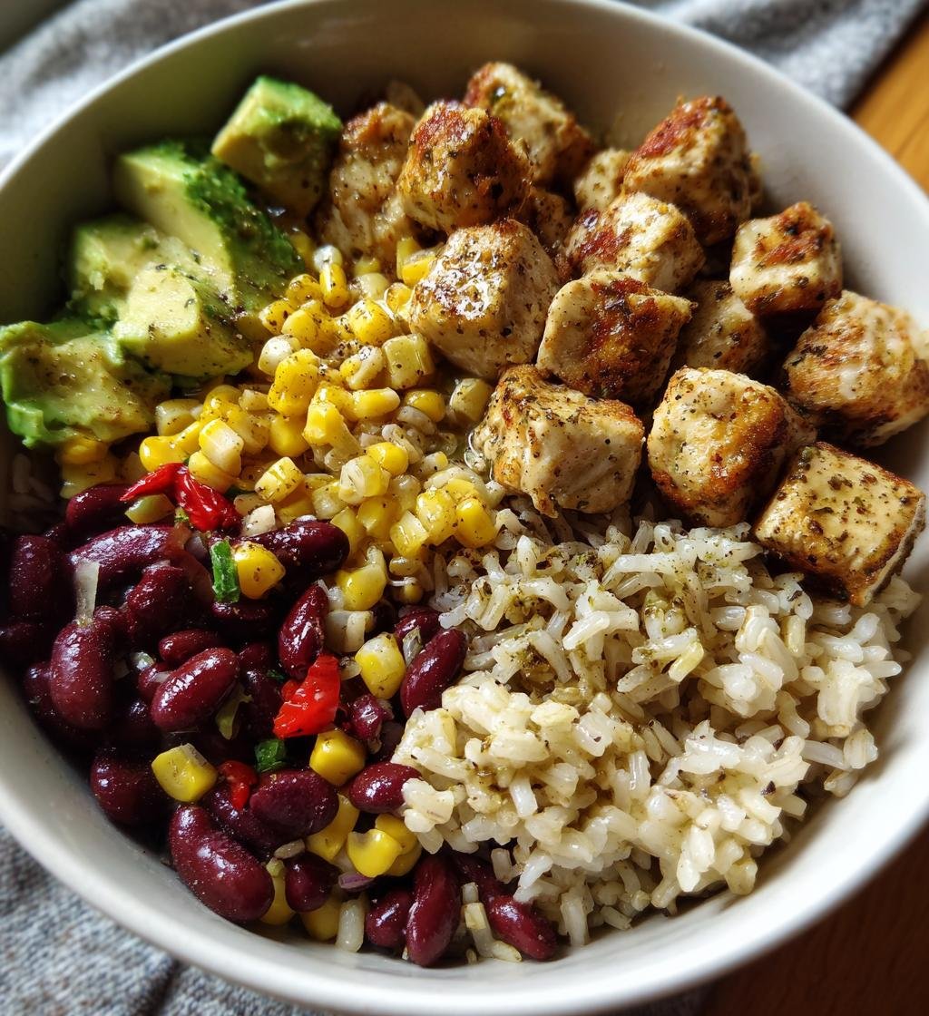 High-protein chicken bowls