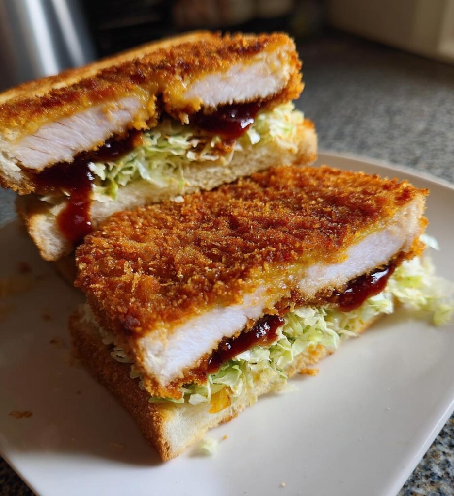 Japanese katsu sandwich