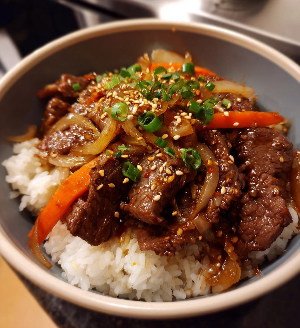 Korean beef bowl