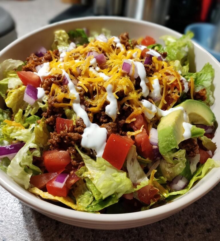 Loaded chopped taco salad bowl