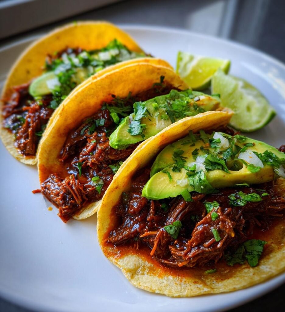 Mexican birria tacos
