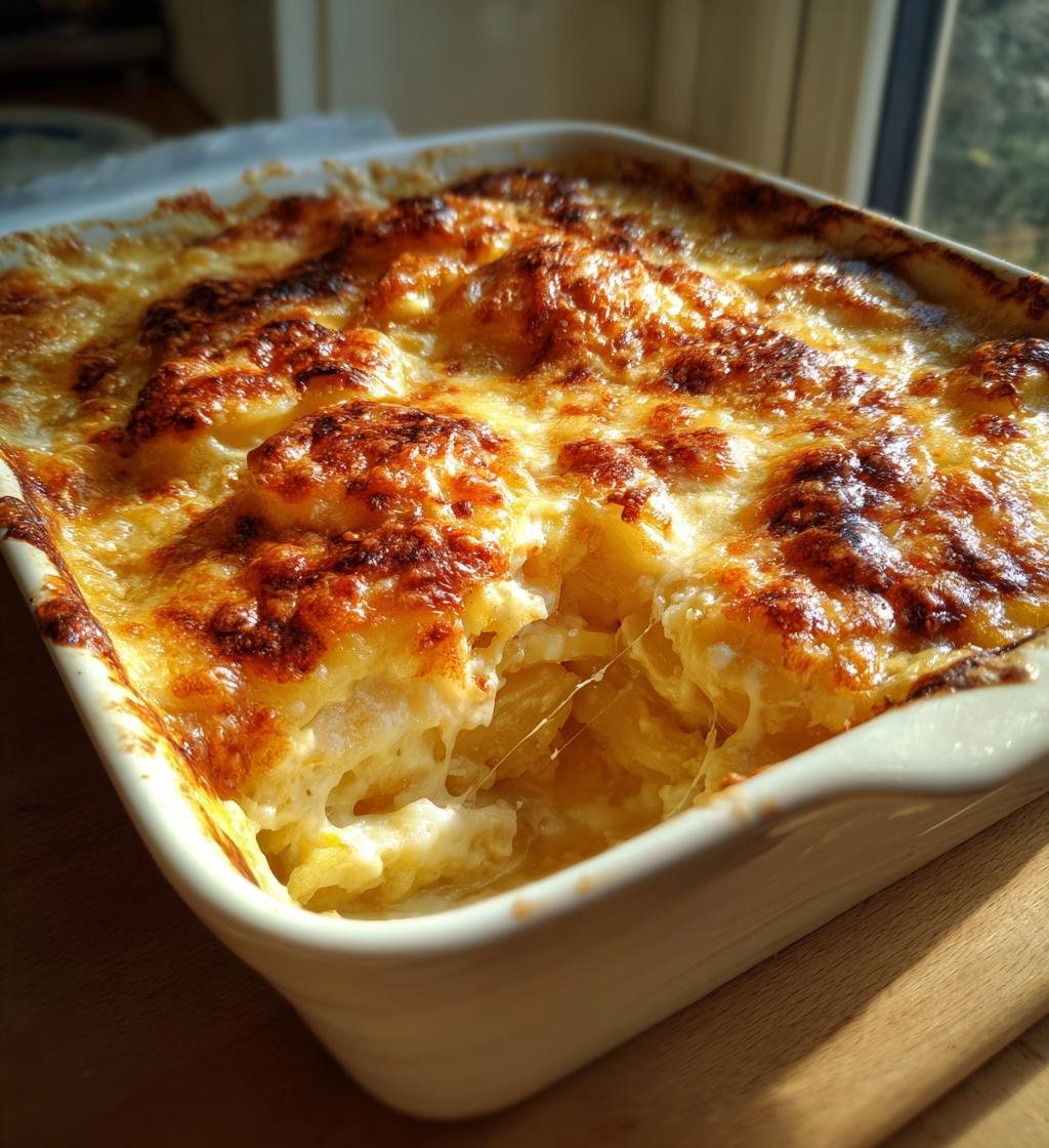 Potato casserole (cheesy comfort dish)