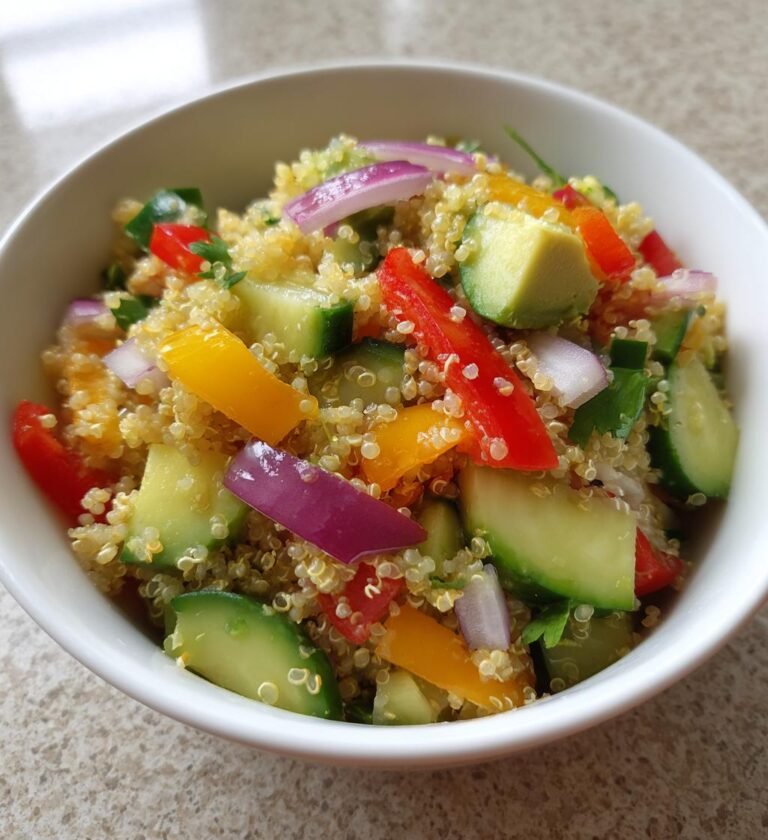 Quinoa salad with vegetables