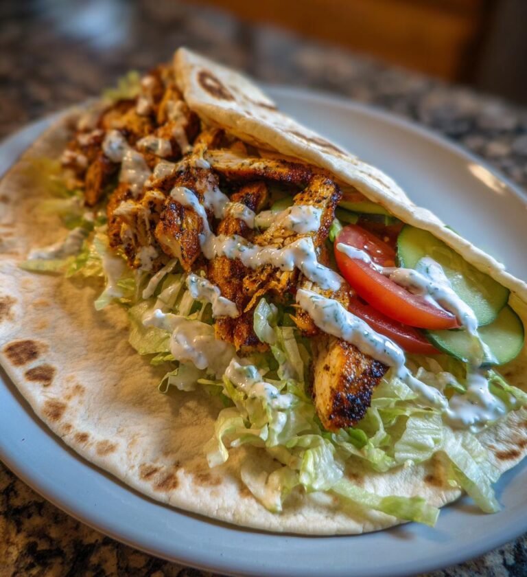 Chicken shawarma wraps