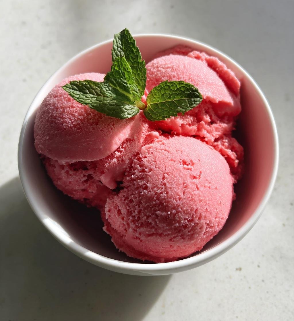 Sorbet Malinowy Lipiec — Delikatny
