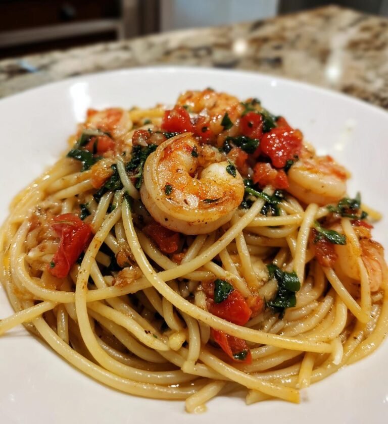 Krewetki Lipiec Pasta — Letni