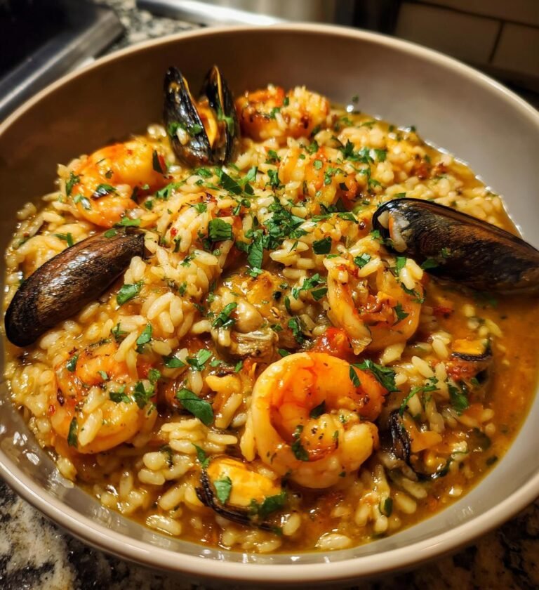 Risotto Lipiec Owoce Morza — Domowy